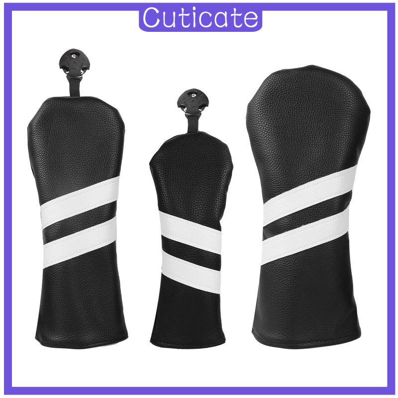 cuticate-ผ้าคลุมหัวไม้กอล์ฟ-หนัง-pu-พรีเมี่ยม-กันรอยขีดข่วน-3-ชิ้น