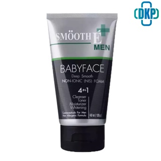 Smooth E โฟมล้างหน้าทำความสะอาดสำหรับผู้ชาย สูตรไม่มีฟอง For men Foam 4 Oz. (DKP)