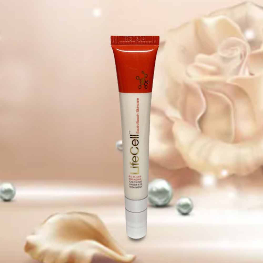 LifeCell Eye Cream, eye cooling treatment, refreshing metal patch