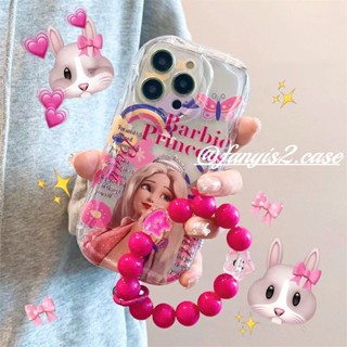 เคสโทรศัพท์มือถือแบบใส ลายบาร์บี้น่ารัก สีชมพู สําหรับ Realme C53 C55 C33 C30 C35 Realme 10 4G Realme C21Y C25Y Realme C15 C25 5S 5I C2 Narzo 50A Prime Narzo N55