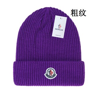 Beanies MONCLER หมวกบีนนี่ถัก แบบสวมหัว เนื้อหยาบ ให้ความอบอุ่น แฟชั่นฤดูใบไม้ร่วง และฤดูหนาว ลําลอง สําหรับทุกเพศ