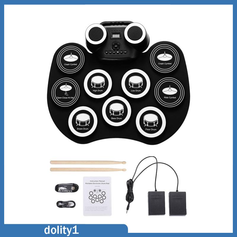 dolity1-ชุดกลองอิเล็กทรอนิกส์-แบบพกพา-สําหรับผู้เริ่มต้น-ของขวัญวันเกิด