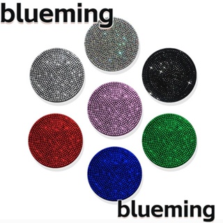 Blueming2 แผ่นรองแก้วซิลิโคน ประดับพลอยเทียม อุปกรณ์เสริม สําหรับตกแต่งภายในรถยนต์