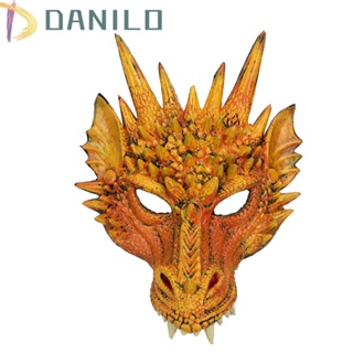 Danilo หน้ากากไดโนเสาร์ 3D โฟม PU พร็อพสําหรับปาร์ตี้ฮาโลวีน