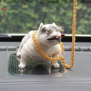Abongbang ตุ๊กตาสุนัขพิทบูล แดชบอร์ดรถยนต์ งานฝีมือ สําหรับตกแต่งบ้าน รถยนต์