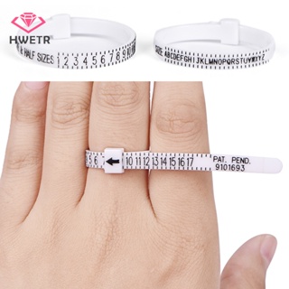 Hwetr UK US เครื่องวัดขนาดแหวนหมั้น แหวนแต่งงาน ใหม่