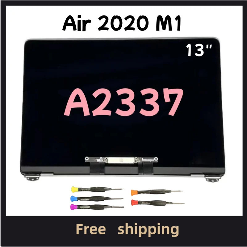 สีเทาเงินทองเต็มทดสอบ A2337 จอแสดงผลหน้าจอ LCD สําหรับ Macbook Air M1 ...