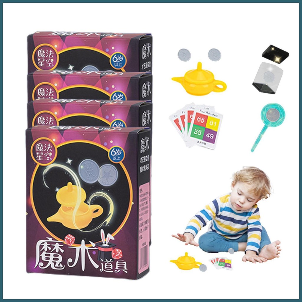 Magic Trick ของเล่น Magic Show Props Magic กล่องประสิทธิภาพ Props การ ...