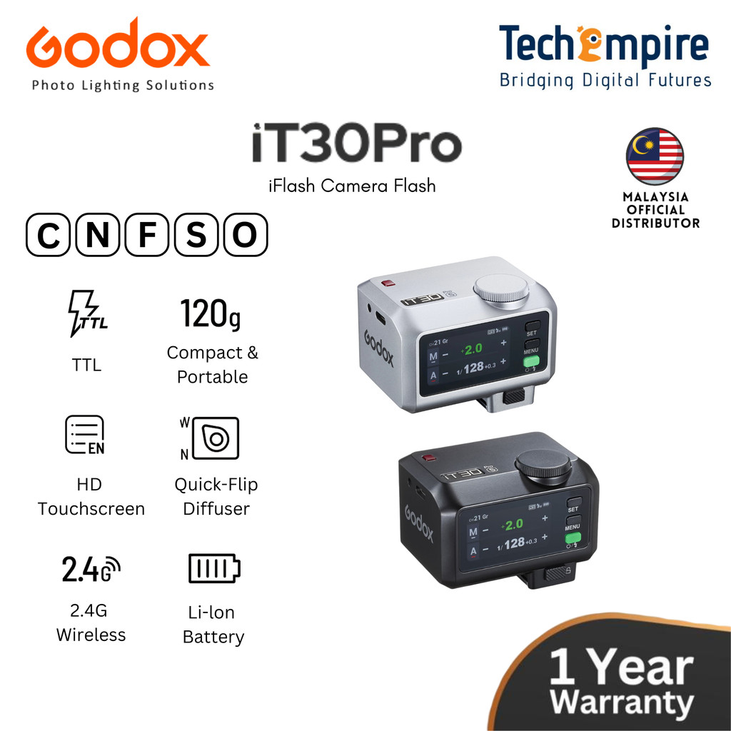 Godox V480 S TTL camera flitser Speedlite GN50 HSS 1/8000s 2,4
