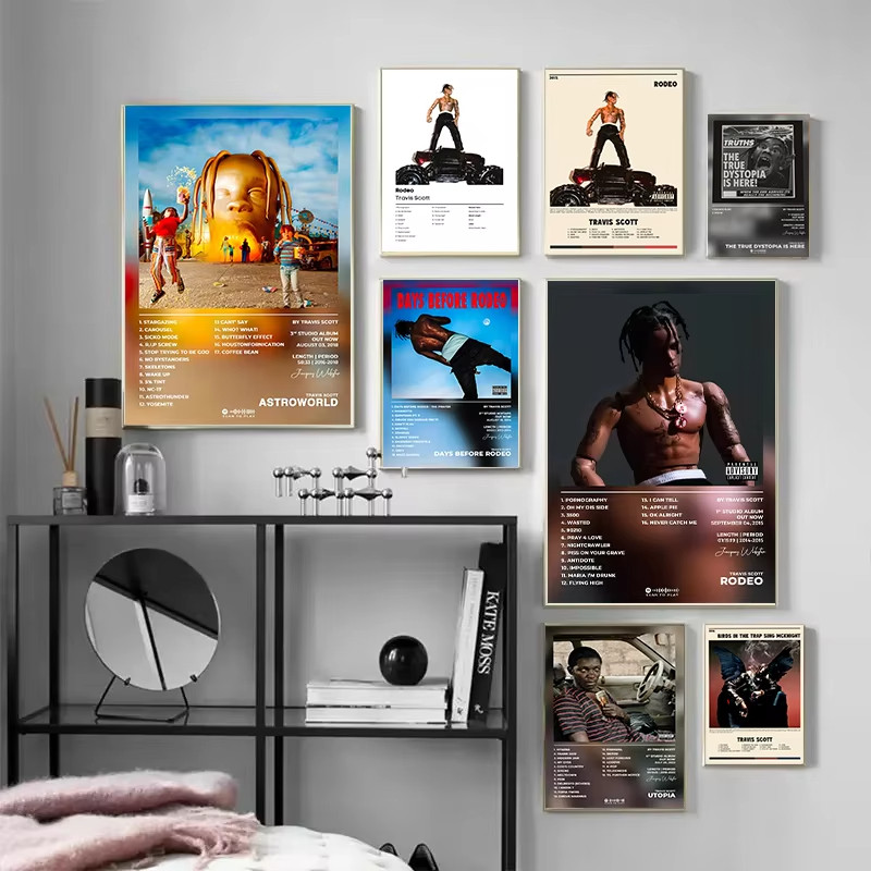 Travis Scott Rodeo Astroworld Music Album Cover Series Art โปสเตอร์ ...