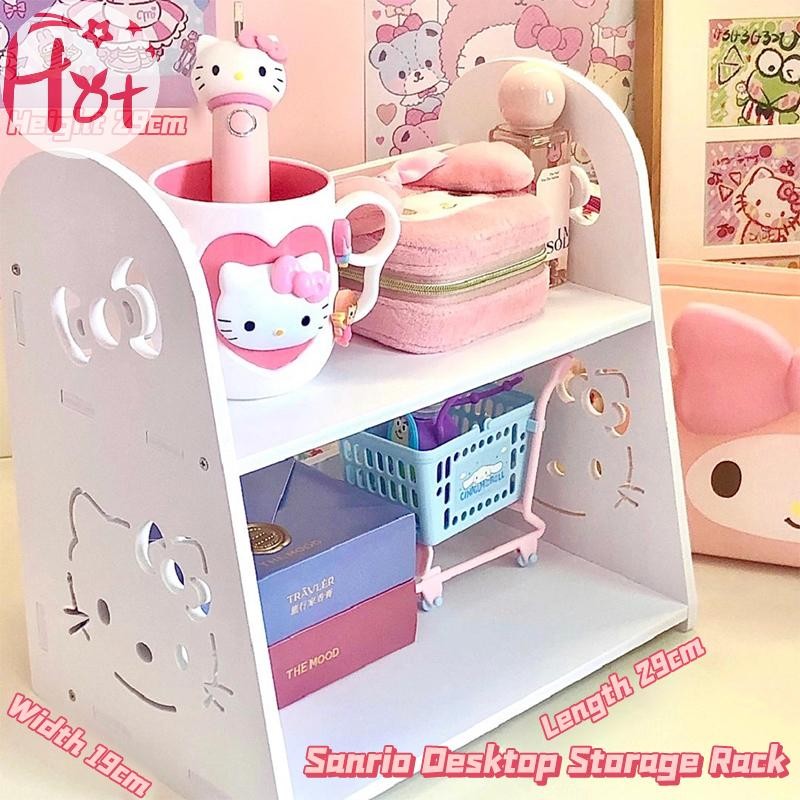 Ge Sanrio Hello Kitty Desktop Storage Rack Kuromi Cinnamoroll Multi ...