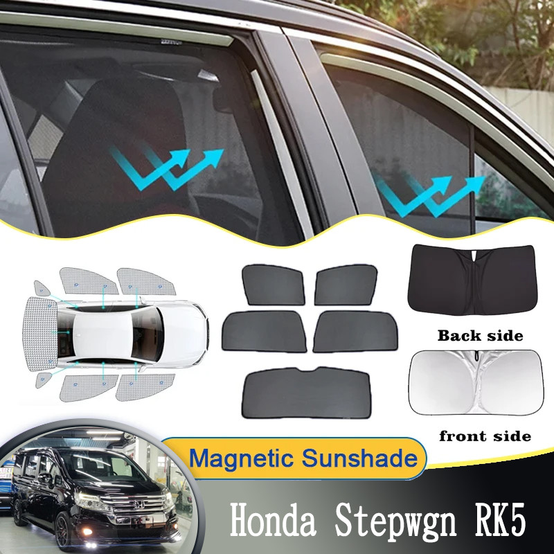 เหมาะสําหรับ Honda Stepwgn RK5 ม่านบังแดดแม่เหล็กสําหรับป้องกันรังสี ...