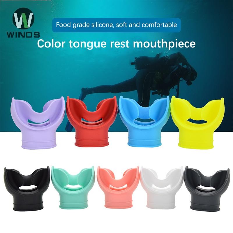 Ods ซิลิโคน Snorkel Mouthpiece สบาย Scuba Diving Regulator Mouthpiece ...
