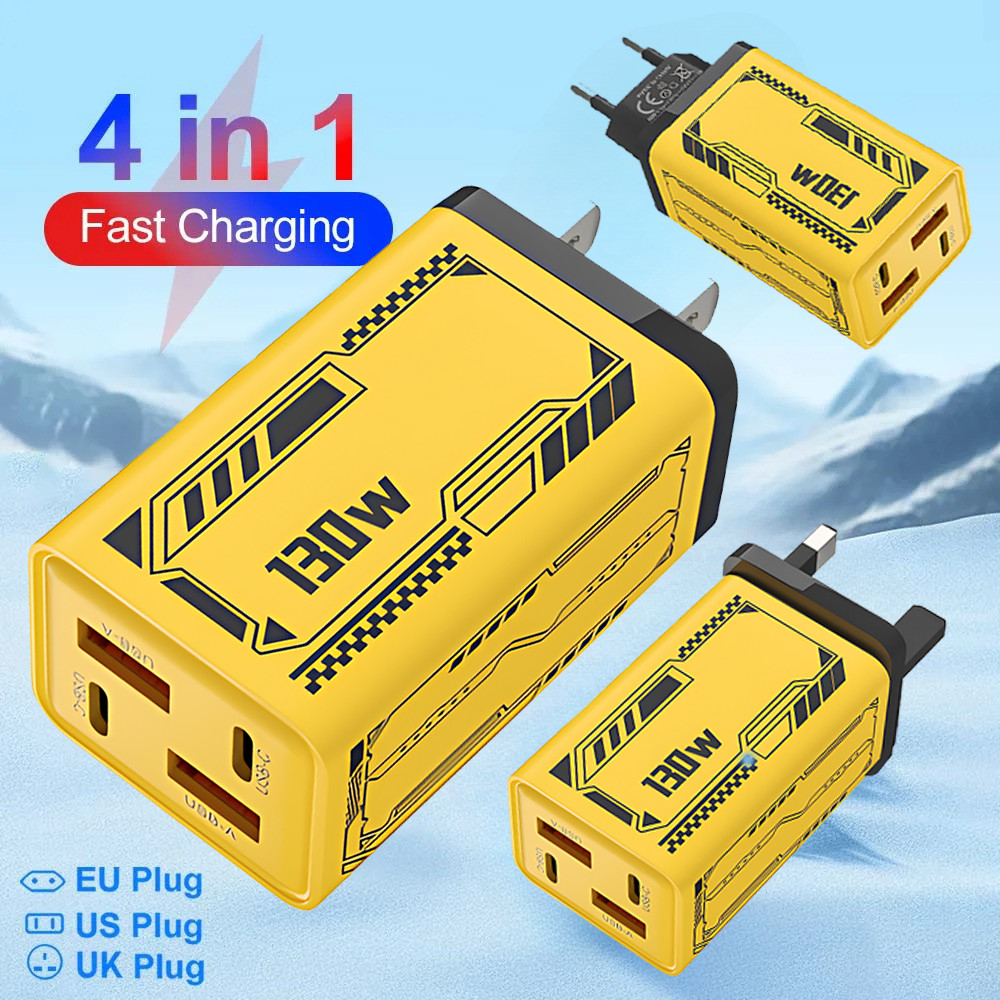 Universal Multiport Power Adapter - เครื่องชาร์จ 4 พอร์ต 2PD ทนทาน ...