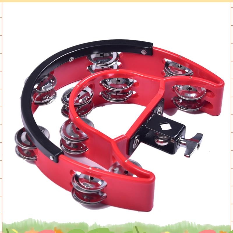 Super Double Ring Moon Tambourine Tambourine Jazz Drum Rhythm Tamborine ...