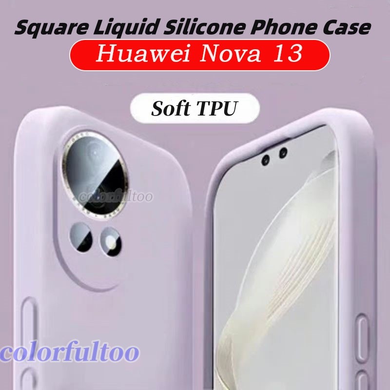 Huawei Nova 14i SquareซิลิโคนเหลวสําหรับHuawei Nova 14 13 12 Pro 12i ...