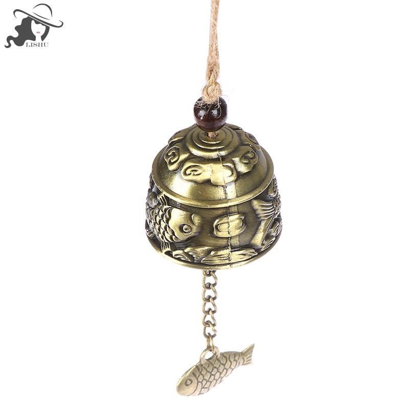 Carillon Éolien Feng Shui Porte-Bonheur Avec Cloche En Métal Pour Décoration Extérieure De