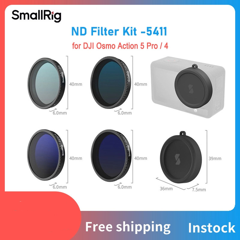 SmallRig ND Filter Kit สําหรับ DJI Osmo Action 5 Pro/4 รวม FSND8/16/32 ...