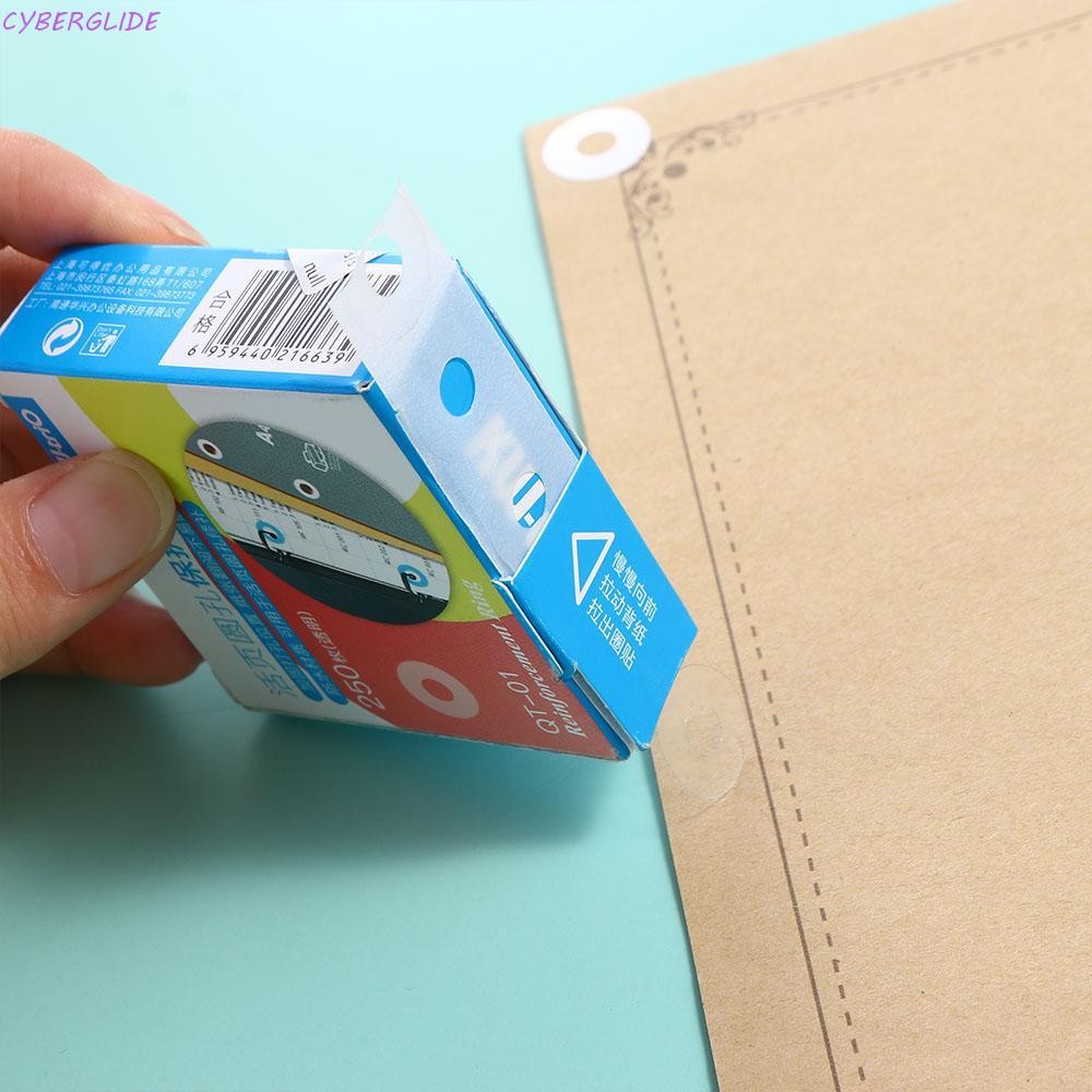 Cyberglide Hole Punch Protector Office 250pcs แหวนเสริมหลวม Leaf Self ...