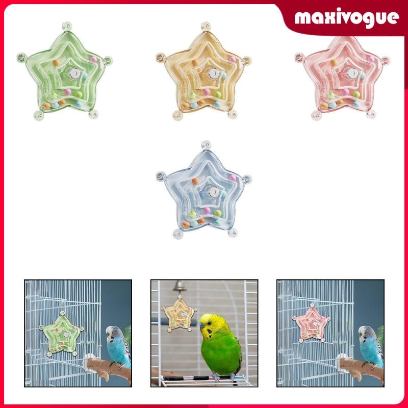 [Maxivogue] นกแก้วโรตารีล้อ Rattle Bird Parrot Cage ของเล่นน้ําหนักเบา ...