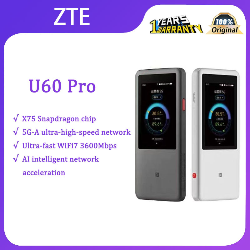 ZTE U60 Pro Global Edition 5G Pocket Wifi Openline แบบพกพา WiFi7 ...
