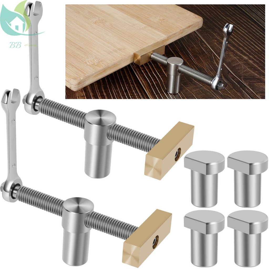 2 ชิ้น Bench Clamps 3/4 นิ้วงานไม้ Clamps Workbench CNC Precision ...