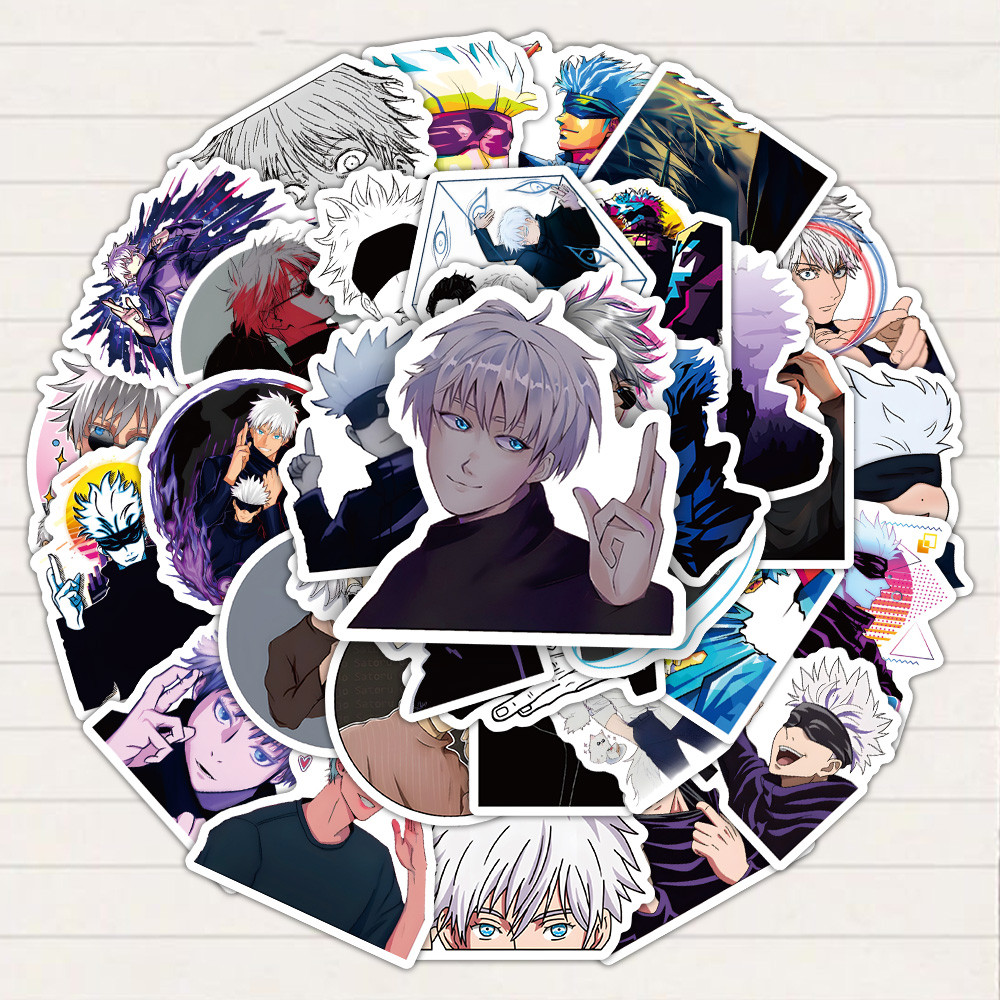 Gojo Satoru Jujutsu Sticker Pack (60 ชิ้น) - ตกแต่งสําหรับแล็ปท็อป ...