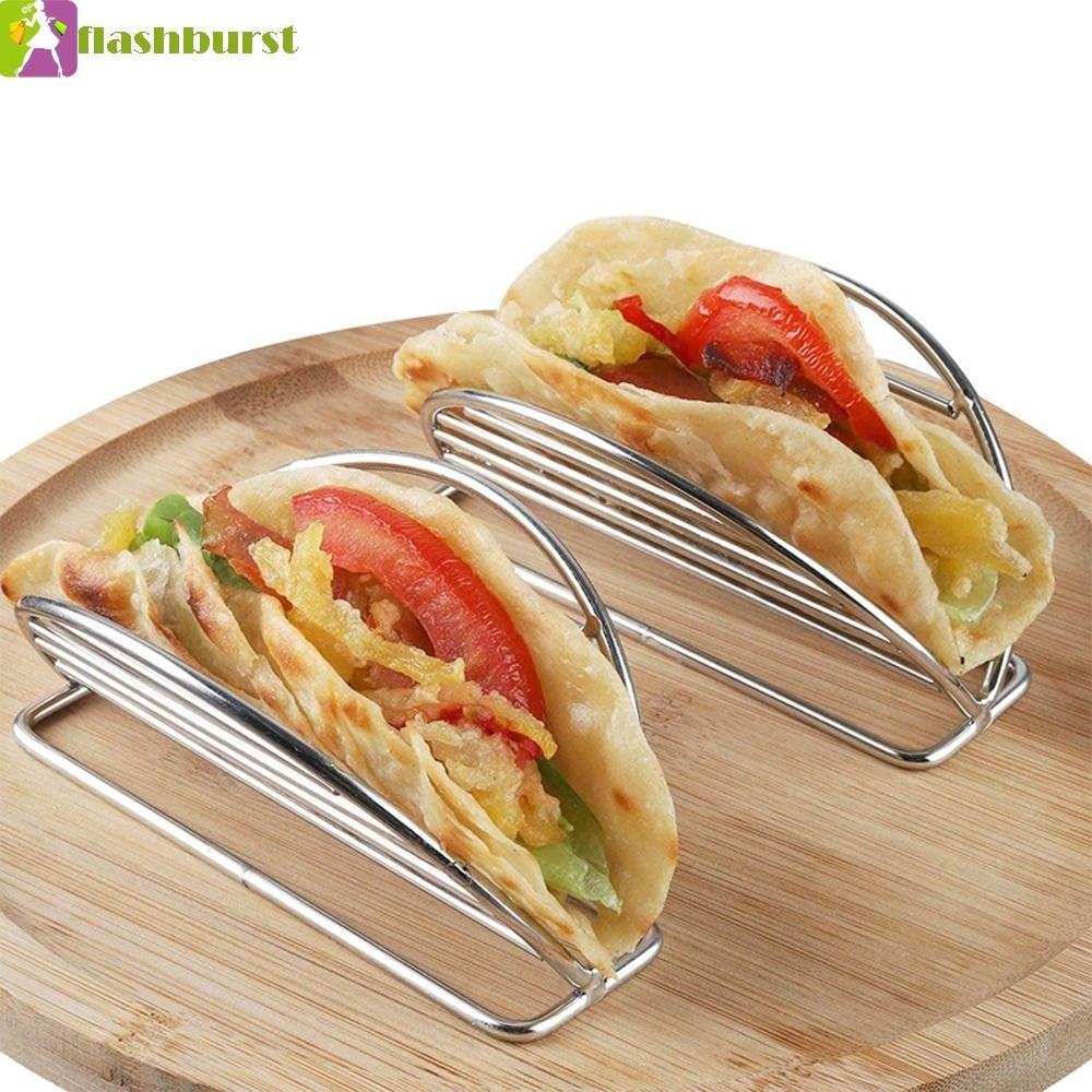 Flashburst Taco Shell Stand อาหารเม็กซิกันย่างรูปคลื่นสแตนเลสพร้อมแผ่น ...