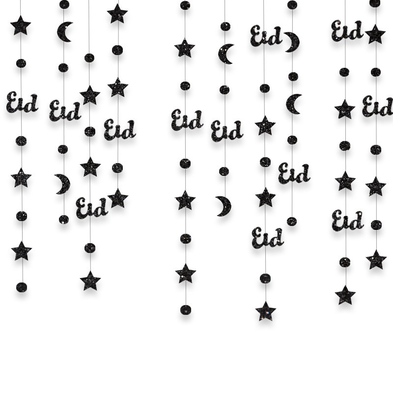 Eid Mubarak ตกแต่งตกแต่งบ้านใหม่ 4M Raya ตกแต่งแขวน Streamers แขวน ...