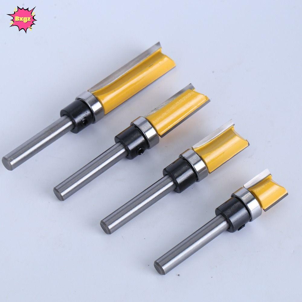 INNICE Trim Router Bit,สองคมพร้อมเครื่องตัดกัดแบริ่ง,ทนทาน6.35m Shank ...