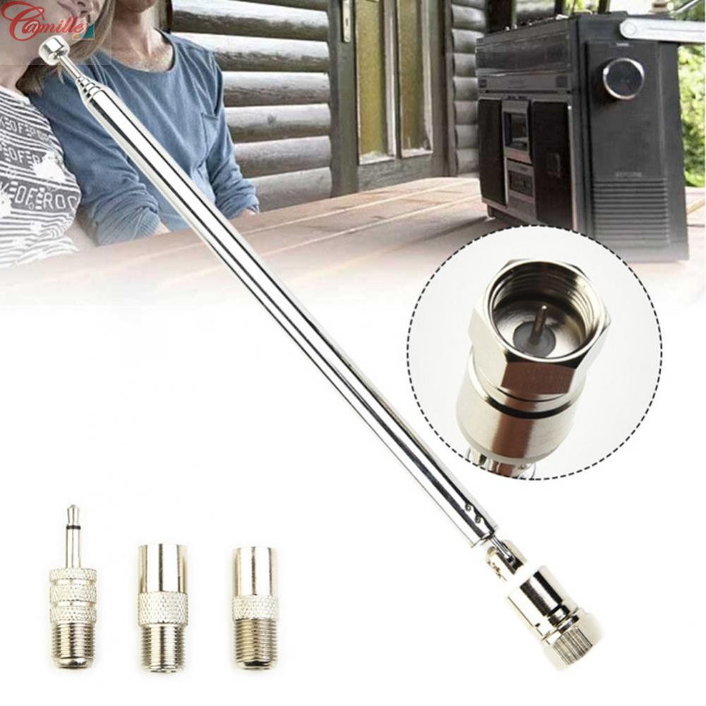 （CAM）Telescopic FM Aerial Antenna Indoor For TV FM AM Radio Home Stereo ...