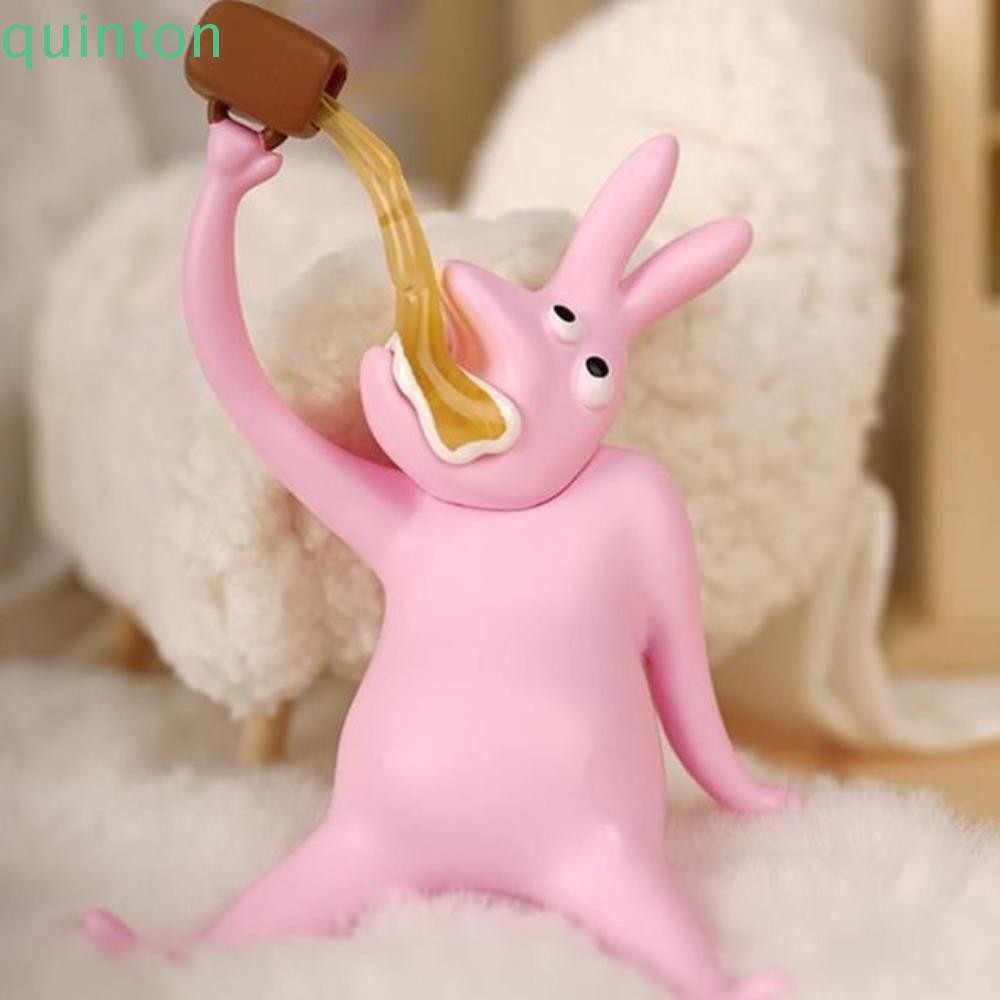 Quitonตุ๊กตากระต่ายสีชมพูรุ่น,รูปปั้นการ์ตูน My Friend Rabbit Action ...