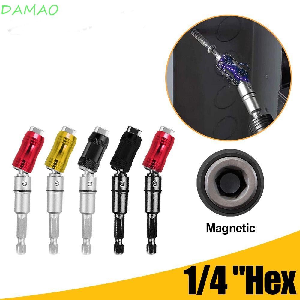 Damao Magnetic Pivoting เจาะ Bit Holder ปรับแม่เหล็กไขควง Bit 1/4 