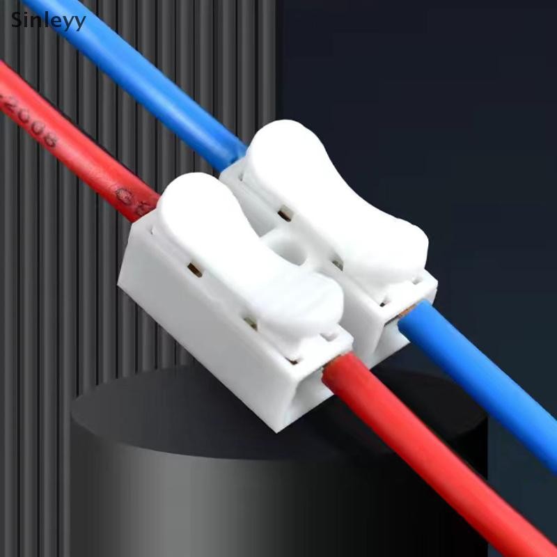 20 Connecteurs à Ressort CH2 Pour Bande LED - Connexion Rapide, 2 Broches, Blanc