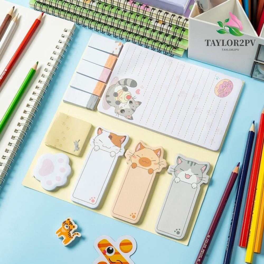 Taylor2pv Sticky Notes, 50 แผ่นหนาสัตว์ Sticky Notes ชุด, Index Tabs ...