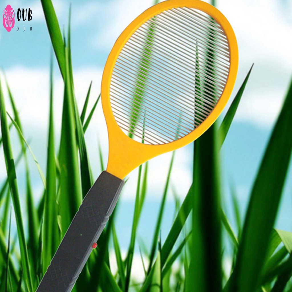 ครัวเรือนไฟฟ้า Fly Swatter Racket แบตเตอรี่ขับเคลื่อน Zapper เทนนิส Bug ...