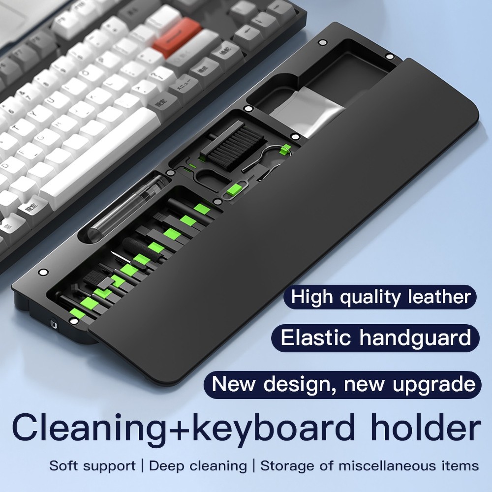 ที่วางฝ่ามือคีย์บอร์ดเชิงกล QS22 ที่วางฝ่ามือเดสก์ท็อป กล่องเก็บของดูด ...