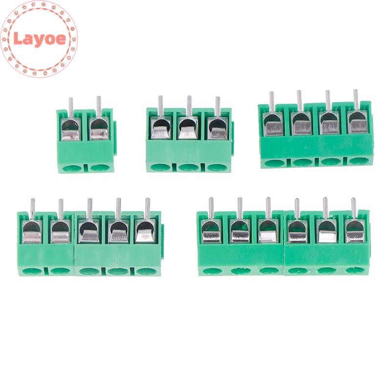 CEMYDEYO 25 paia di connettori a vite da 5,08 mm a 2/3/4 poli, terminal block PCB Mount Screw morsettiera Pluggable a vite connettore per circuito stampato