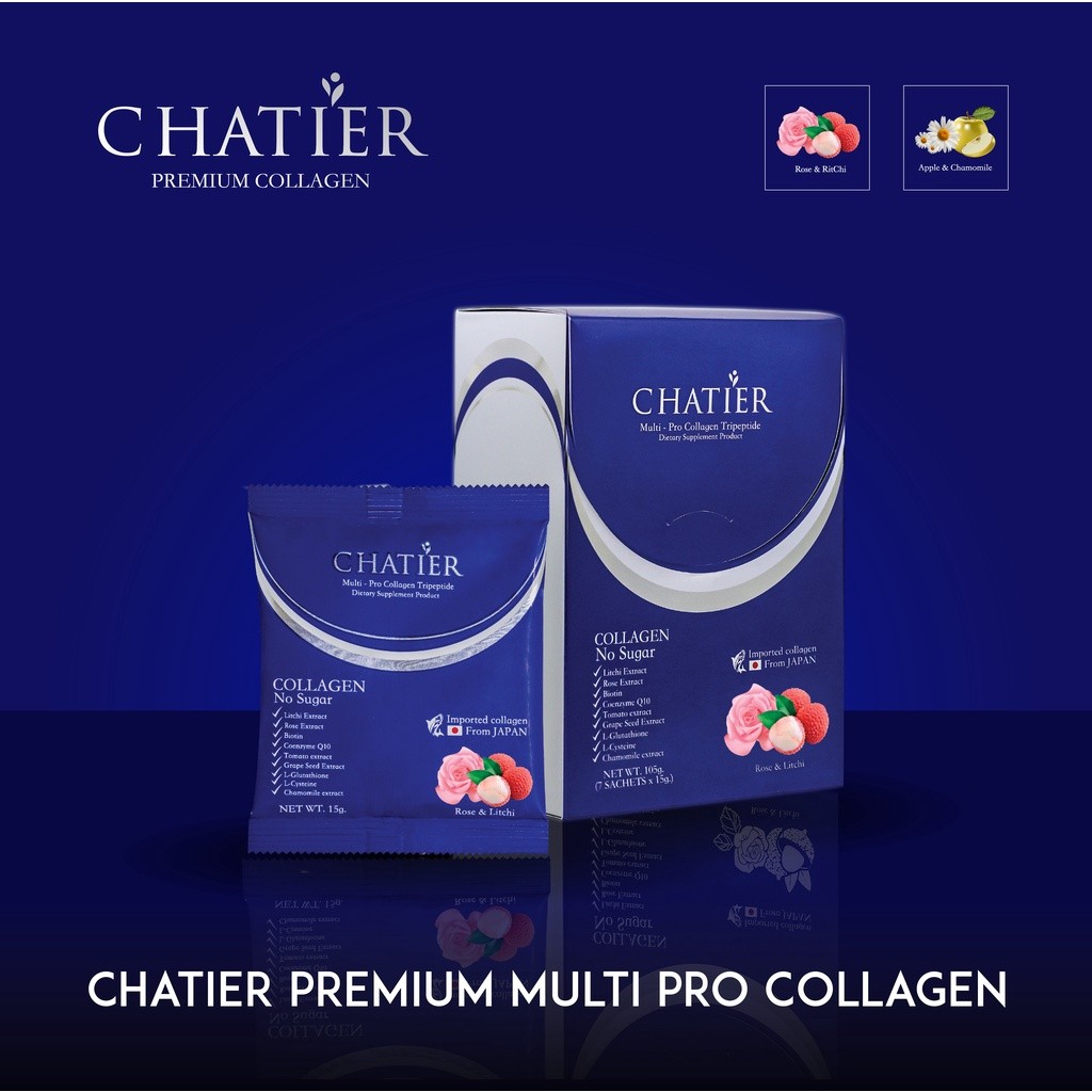 CHATIER Premium Multi Pro Collagen คอลลาเจน ชาเทียร์ คอลลาเจนน้องฉัตร ...