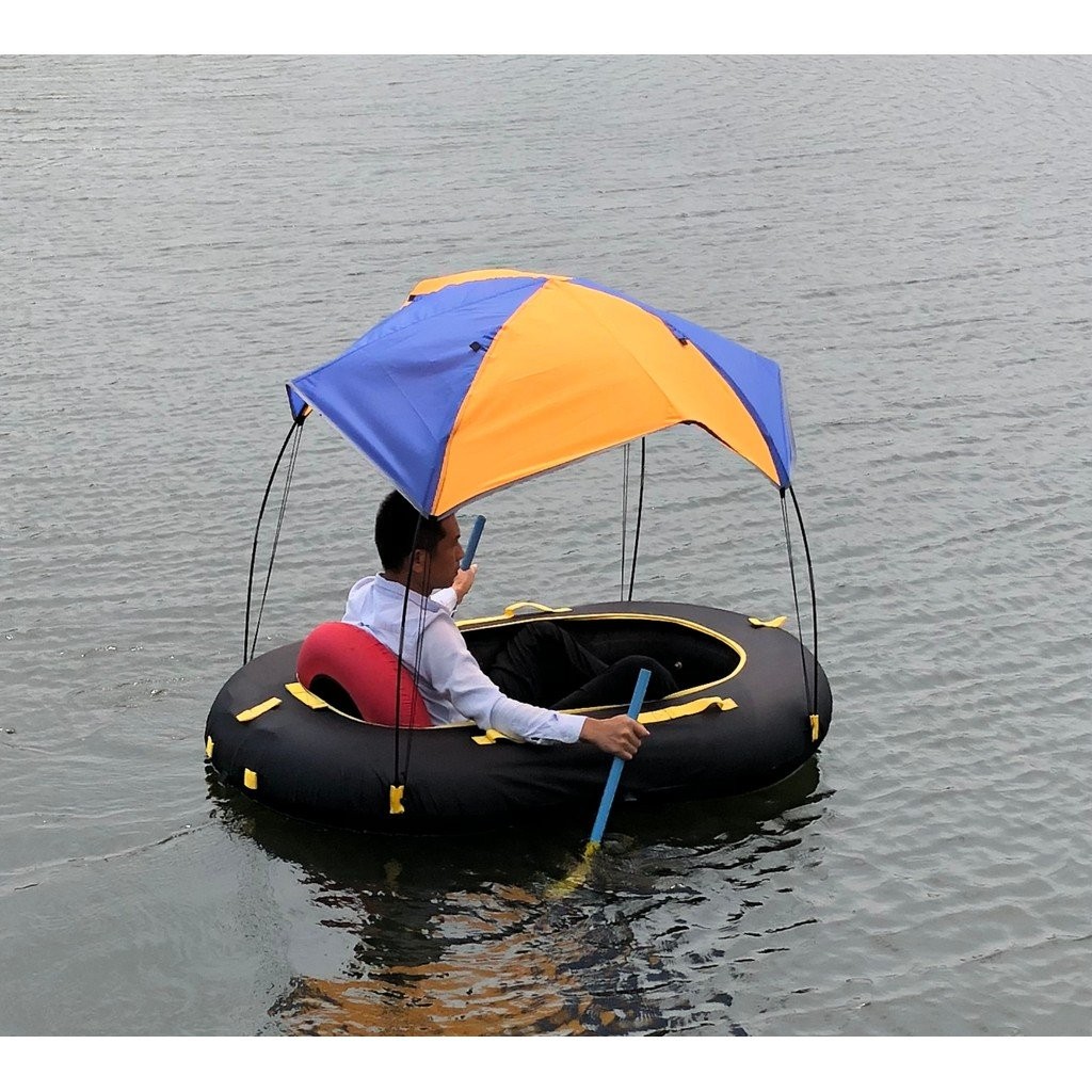 เรือพอง 3 คน inflatable boat กับ inner tube พร้อมใช้งานสำหรับตกปลาและ ...