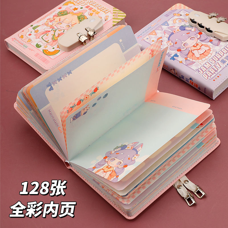 Jam Surprise Coloring Page Code Lock Notebook High-value Cute Secret ...