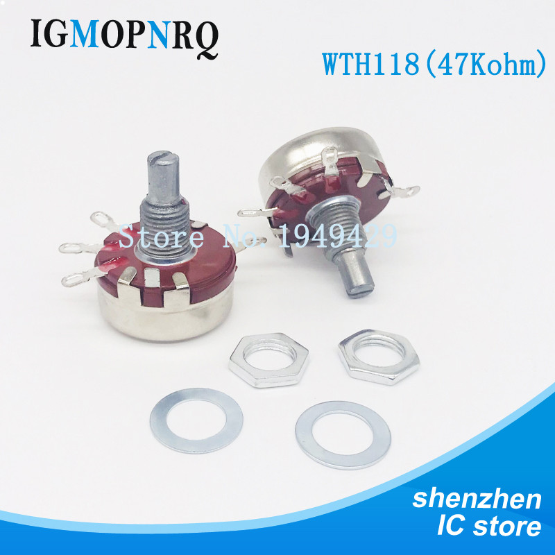 5pcs Potenziometri Rotativi WTH118-1A Da 4.7K Ohm - 2W - Foto 6