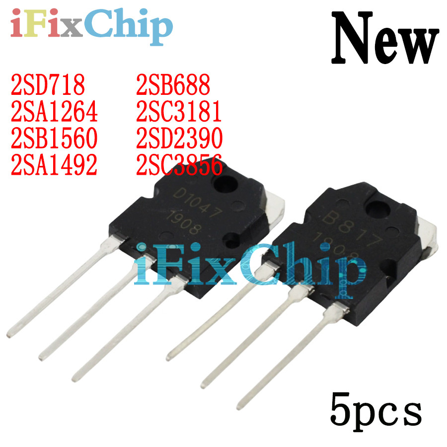 5 ชิ้น 2pais (5 ชิ้น 2SD718+5 ชิ้น 2SB688) (2SA14264+2SC3181) (2SB1560 ...