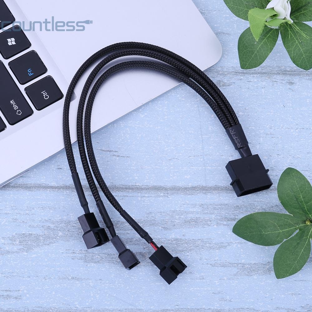4pin IDE เป็น 3-Port 3Pin/4Pin Cooler พัดลมระบายความร้อน Splitter Power ...