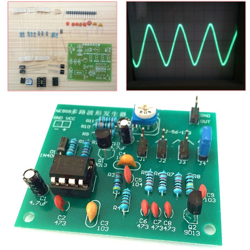 [LSAR] NE555 Multi-Channel Waveform Generator Module Sine Triangle ...