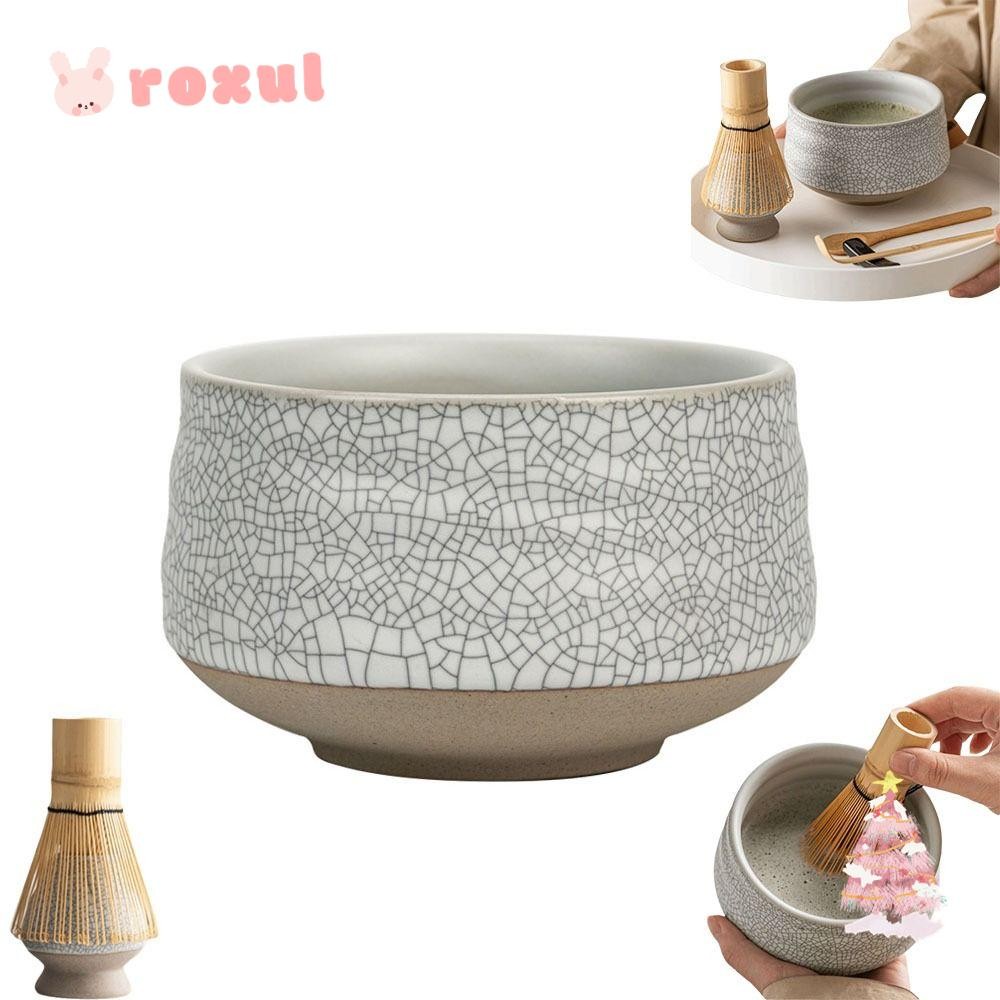 ROXUL 8 ชิ้นชุดมัทฉะญี่ปุ่น, เซรามิคญี่ปุ่น Matcha Bowl, เท Spout ...