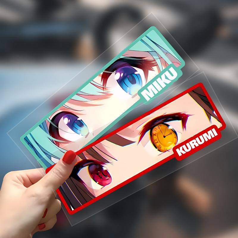 【Ready Stock】 Animation Girl Eyes Bumper Stickers Personality Anime Car ...