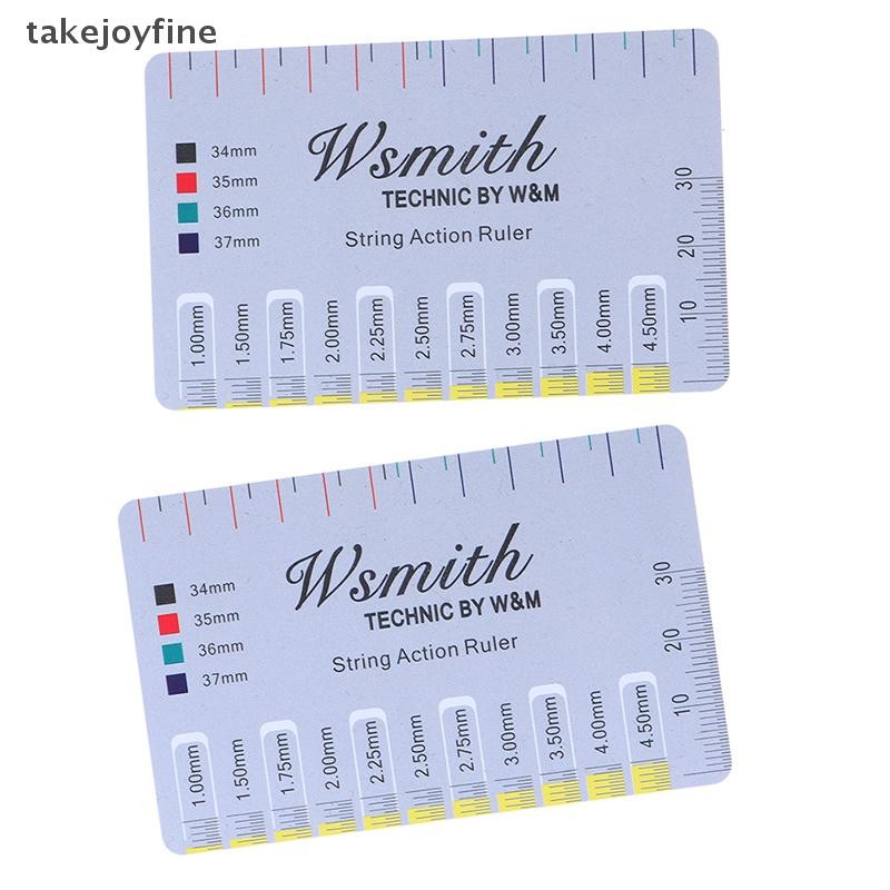 Tfth 2 ชิ้นกีตาร์ String Action Gauge String Pitch ไม้บรรทัดเครื่องมือ ...