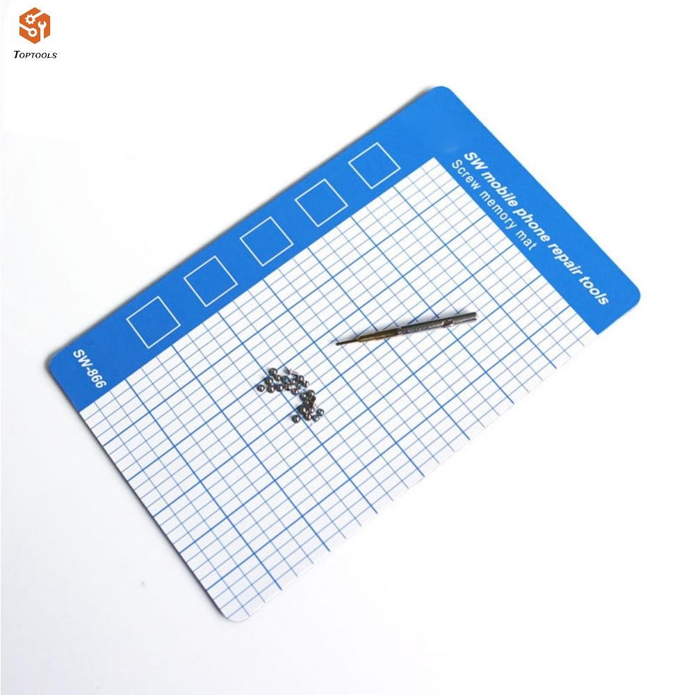 สะดวก Magnetic Screw Mat Palm Sized Repair Tool Essential (สีฟ้า 145x90 ...