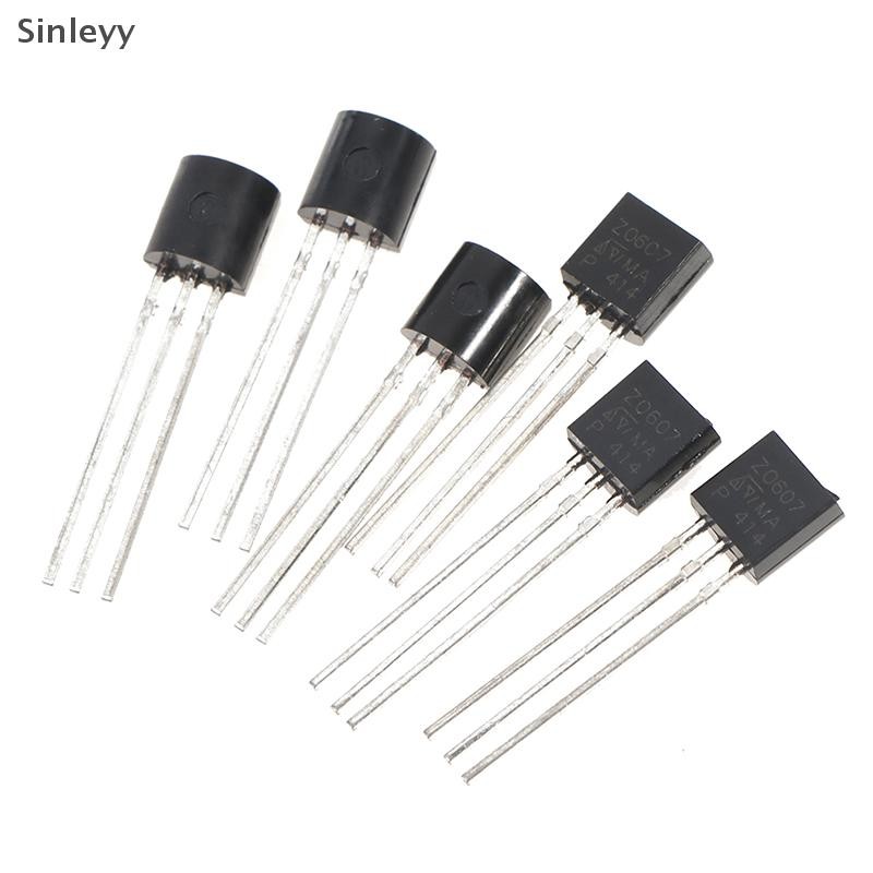Chanzon 100 Pezzi Z0607MA Triac TO-92 | Transistor 0,8A 600V | Componenti Elettronici Per Fai Da Te